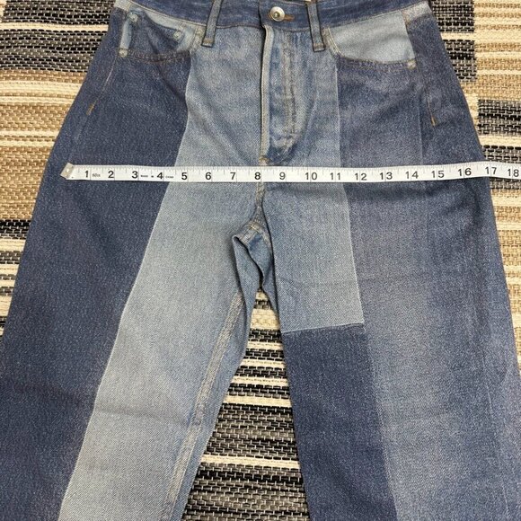 Rag‎ & Bone Miramar Stretch Nina Cigarette Pants Byron Wash Patchwork Size 25 - Picture 13 of 15